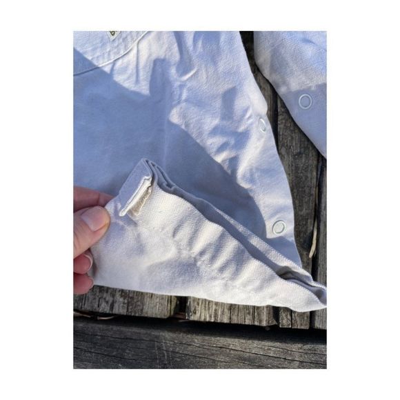 Vintage Y2K Vintage Beige Overalls 100% Cotton Baby Boots India Sz 30 lbs - Picture 6 of 12